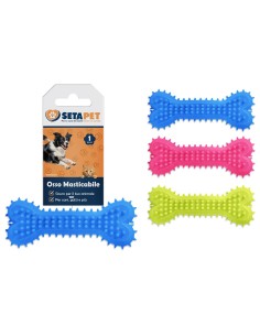 OSSO MASTICABILE PER CANI IN GOMMA DURA 14.5x4 cm (12 Pz)