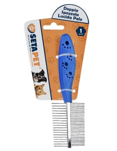 PETTINE DISTRICANTE DOPPIO PER ANIMALI (12 Pz)