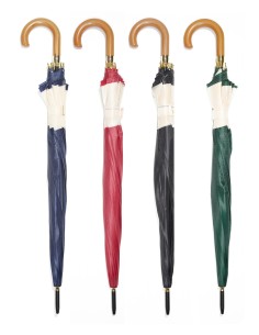 OMBRELLO NYLON AUTOMATICO TINTA UNITA CON FASCIA