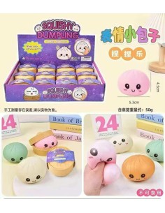 TNT SQUISHY BAOZI 4.5 x 5.3 cm (Display 24 Pz)