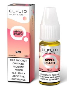 ELFLIQ NIC SALTS-APPLE PEACH-NICOTINA 2% 10 ml (5 Pz) cod.prod.