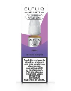 ELFLIQ NIC SALTS-GRAPE- 2% 10 ml (5 Pz) cod.prod.PLN010533