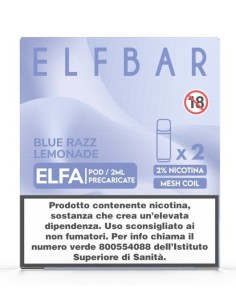 ELFBAR ELFA PREFILLED POD BLUE RAZZ LEMONADE 20ml 2 Refill cod.p