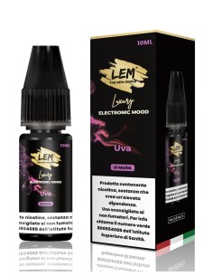 LEM LIQUIDO RICARICA UVA NICOTINA 2% 10 ml (5 Pz) Cod Prod.PLN01