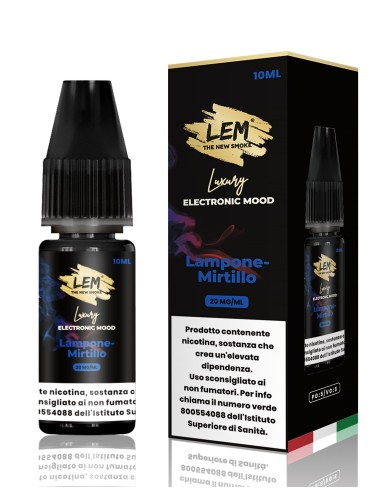LEM LIQUIDO RICARICA LAMPONE MIRTILLO NICOTINA 2% 10 ml (5 Pz) C
