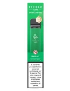 ELFBAR 1500 SPEARMINT 0 NICOTINA (10 PZ) PL0012273