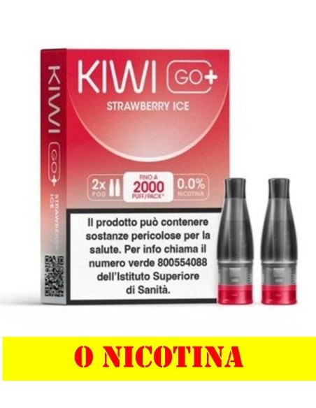 KIWI GO+ POD STRAWBERRY ICE 0 nicotina 2ml (2 refill) cod.Prod P