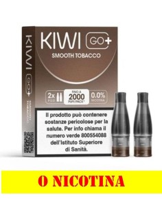 KIWI GO+ POD SMOOTH TOBACCO 0 nicotina 2ml (2 refill) cod.Prod P