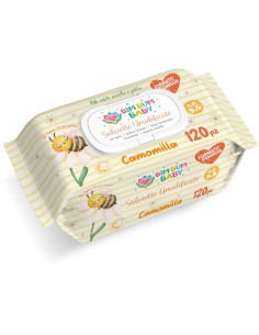 SALVIETTE BABY CAMOMILLA 120 Pz