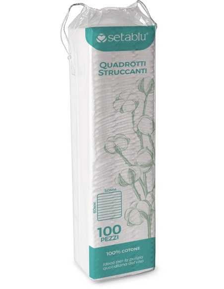 QAUDROTTI STRUCCANTI COTONO 100 Pz