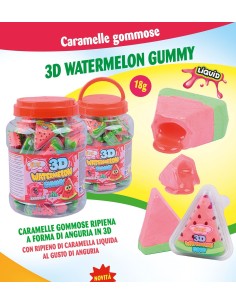 3D WATERMELON GUMMY 18 gr (50 Pz)