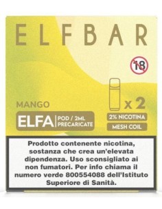 ELFBAR ELFA PREFILLED POD MANGO 20 ml 2 Refill cod.Prod. PLN0108
