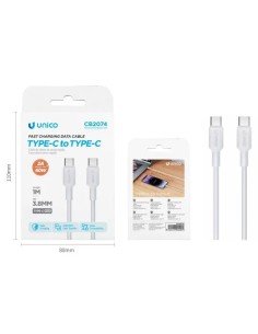 UNICO CAVO RICARICA Type-C to Type-C 1 mt