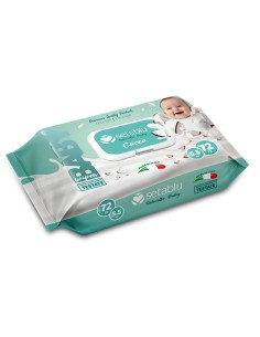 SALVIETTE BABY LATTE DI COCCO 72 Pz MADE IN ITALY