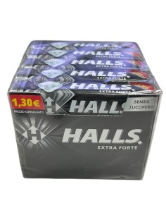 HALLS 32gr EXTRA STRONG SUGAR FREE (20 Pz)
