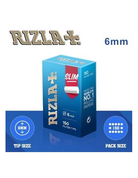 FILTRI RIZLA SLIM 6mm (150 filtri x10 Pz) cod. art.C00003008