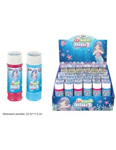 BOLLE DI SAPONE SIRENA (36 Pz)