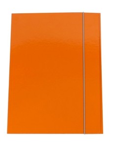 CARTELLE CON ELASTICO ARANCIO (10 Pz)