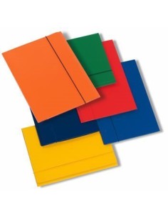 CARTELLE CON ELASTICO COL. ASS.TI (10 Pz)