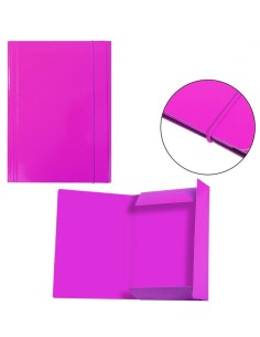 CARTELLE CON ELASTICO FUXIA (10 Pz)