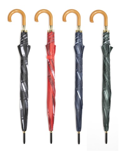 OMBRELLO NYLON AUTOMATICO SPICCHI ALTERNATI