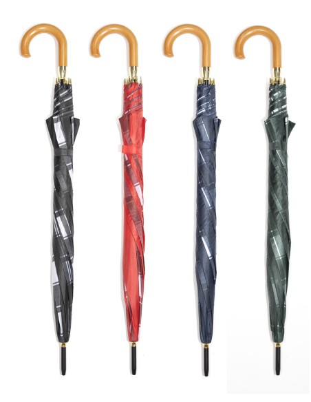 OMBRELLO NYLON AUTOMATICO SPICCHI ALTERNATI