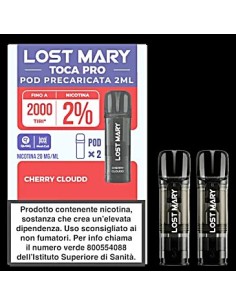 LOST MARY TOCA POD PRO 2 Refill 20ml-CHERRY CLOUD 10Pz cod.prod.