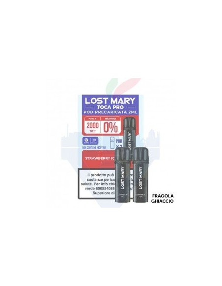 LOST MARY TOCA POD PRO 2 Refill 20ml-STRAWBERRY ICE 10Pz cod.pro