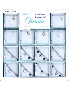 EXPO 6 Collane + 8 Bracciali (14 Pz)