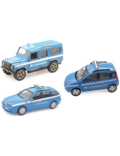 DIE CAST AUTO POLIZIA scala 1:43 (12 Pz)