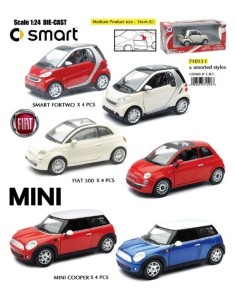 DIE CAST CITY CAR scala 1:24